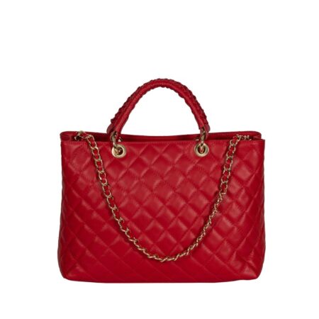 italian handmade bag red